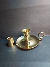 VTG Baldwin Brass Small Chamberstick #7231 W/Brass Candle Topper picture
