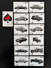 Vintage 1960’s CAR Playing Cards Jajaco Japan B&W Car Photos Mid Century Modern picture