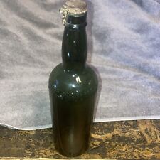 Vintage Large James Buchanan & Co Scotch Whisky Bottle Green With Lid picture