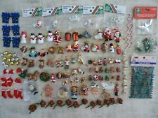 Miniature Christmas Ornament Craft Lot (150) pcs Plastic/Resin picture