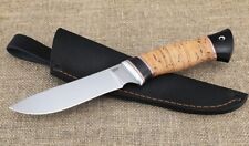 New Russian Hunting Angara knife 95x18 birch bark handle picture