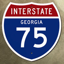 Georgia interstate route 75 Atlanta Macon highway marker 1957 road sign 18x18 picture