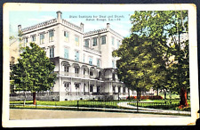 Baton Rouge Louisiana Deaf & Dumb Institute Hospital 1930's Linen Postcard LA picture