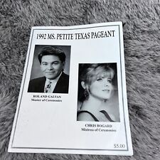 Vintage 1992 Ms. Petite Texas Pageant Program picture