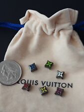LV  6 pieces   metal  gunsilver zipper pull one 13 mm mix smaller 0,3 inch picture