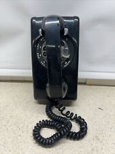 Vintage IT&T Black Rotary Wall Phone UNTESTED  picture