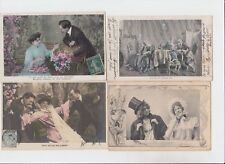 ROMANTIC COUPLES 34 Vintage Real Photo Postcards Mostly Pre-1940 (L3499) picture