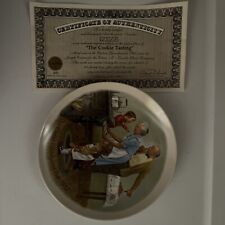 Norman Rockwell Knowles Collector Plate “The Cookie Tasting” With Cert Of Auth. picture
