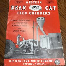 Vintage 1940s Western Bear Cat Feed Grinders Dealer's Brochure picture