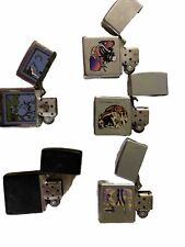 Lot of 5 Vintage Zippo Lighters picture