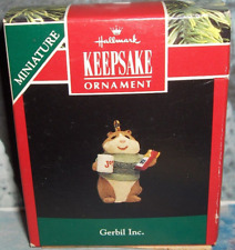 Gerbil Inc`1992`Miniature-This Gerbil Having A Cup Of Joy,Hallmark Tree Ornament picture