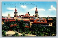 Ponce de Leon Hotel St Augustine Florida Vintage Postcard 1628 picture