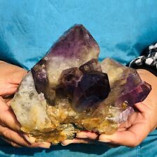 990G Natural Amethyst Cluster Purple Quartz Crystal Rare Mineral Specimen 675 picture