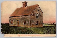 Nantucket Massachusetts Old Coffin House Historic DB Cancel WOB Postcard picture