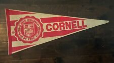 VTG Cornell University felt PENNANT flag Full Size 29” Vintage Ivy League picture