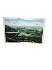 Vintage c 1937 Grand View Point Central PA Cancel Linen Post Card picture