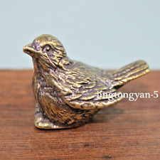 Brass Sparrow Figurine Small Statue House Table Decoration Animal Figurines Toys picture