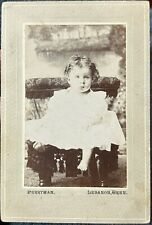 Early Cabinet Card Photo Toddler Girl Lebanon, TN Tennessee Perryman Studio picture