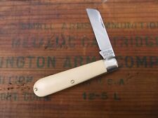 Schrade USA + 175 Single Blade Knife Sheep Foot Cream Handles Nice picture