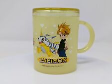 Vintage Plastic Cup/Mug w/Lid - Digimon Agumon Papimon picture