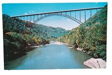Postcard WV The New River Gorge Bridge Between Hico & Fayetteville, W Virginia picture
