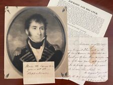 STEPHEN DECATUR & STEPHEN DECATUR SR. SIGNED, U.S. NAVY, BARBARY WARS, WAR 1812 picture