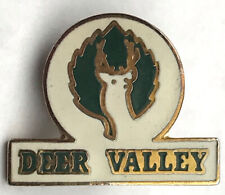 Deer Valley Vintage Gold Tone Enamel Pin Pinback picture