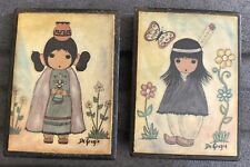 Ted DeGrazia Collectible Magnets Native American Girl & Boy picture