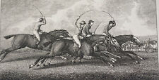 Horse Racing Antique Engraving by Samuel Howitt (1756-1822) Dated 1834  picture