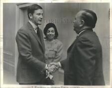 1966 Press Photo Mayor Daley exiled King Simeon II Bulgaria Queen Margarita picture