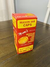 Vintage Mom’s Mason Jar Caps One Dozen Regular Jar Lids And Bands  picture