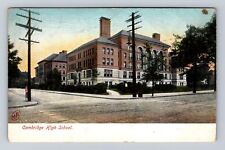 Cambridge MA-Massachusetts, Cambridge High School, Antique Vintage Postcard picture