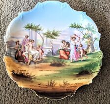 Victoria Austria Hand Painted Wall Plaque Plate Bowl Signed Kaufmann 12