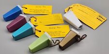 6 Vintage Souvenir Plastic Key Chain Single Picture Viewers-4 Have Post Card Tag picture