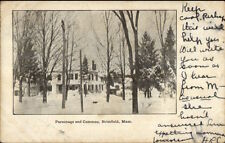Brimfield MA Parsonage & Common c1905 Postcard picture