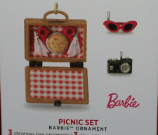 Hallmark 2016 Barbie Picnic Set - Ltd. Special Ed. - Miniature Set of 3 - NIB picture