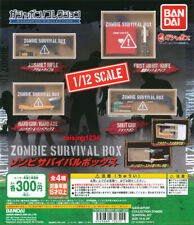 1/12 Zombie Survival Box Miniature Model Kit Bandai Gashapon Collection set of 4 picture