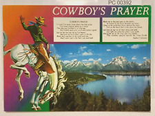 Cowboy's Prayer Inspirational Poem Postcard picture