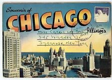 Vintage ‘Souvenir Of Chicago, Illinois’ 18 Double-Side Postcard Folder 4”x6” picture