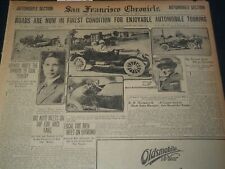 1912 APRIL 7 SAN FRANCISCO CHRONICLE SUNDAY AUTOMOBILE SECTION - NT 7611 picture