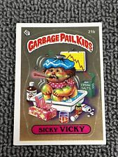 1985 Topps Garbage Pail Kids ~ Sicky Vicky ~ Original Series 1 ~ #21b picture