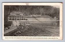 Chester WV-West Virginia, Rock Springs Park Pool and Lake c1907 Vintage Postcard picture