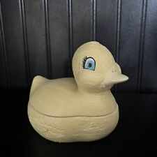 Vintage Yellow Duck Ceramic Candy Dish Handcrafted picture