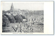 c1910 The Church And A Depository Of Campeche Miragoane Nippes Haiti Postcard picture