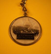 Vintage Washington DC Capitol Building Souvenir Pendant/Necklace/Fob picture