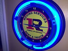 Ryder Rent a Truck Moving Company Movers Neon Wall Clock Advertising Sign picture