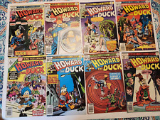 Lot of 8 Howard The Duck comics # 20 thru 26 &  # 1 King Size Man-Thing  VG picture