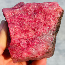 287g Natural Pink Red Rhodonite Quartz Crystal Gemstone Rough Specimen Healing picture