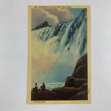 Postcard Idaho Shoshone Falls ID Linen Unposted 1940s picture