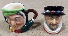 Lot of (2) Vintage Royal Doulton Miniature Toby Mugs - Sairey Gamp and Beefeater picture